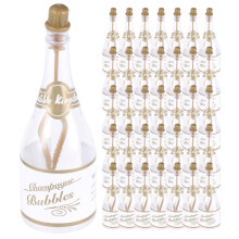 36pcs Empty Bubble Bottles Champagne Bottle Shaped Bubble Bottles Wedding Party Decor