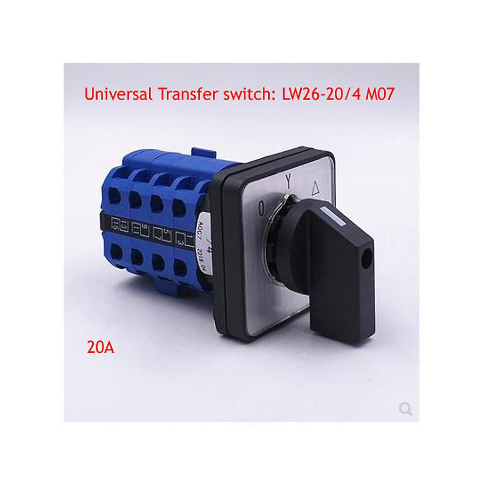 Lw26-20/4 M07 High And Low Speed Fast And Slow Motor Star Triangle Start Universal Switch Three Gears Four Sections 6956163027818