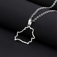 (A1) New Belarus Map Pendant Necklace For Men