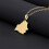 (B2) New Belarus Map Pendant Necklace For Men 1