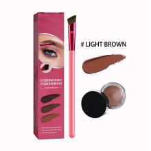 (Light Brown) Anjoize 4d Laminated Eyebrow Home Grooming Kit Eyebrow Pen With Eyebrow Gel