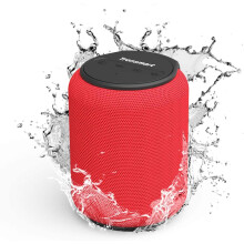 (RED) Tronsmart Bluetooth 5.0 Speaker T6 Mini 15W Portable Outdoor, 24 Hrs Playtime, 360° Stereo, Extra Bass, IPX6 Waterproof, TF/Micro SD, Voice Assistant