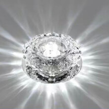 (White) Spotlight Crystal Led Downlight For Aisle Entrance Hall Ceiling Light Fixture