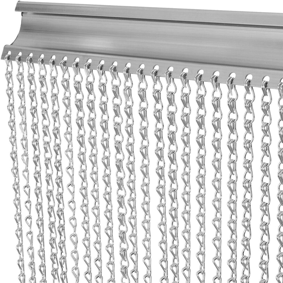 Aluminum Chain Door Curtain Fly Screen Metal Fly Screen Insect Blinds With Extra 4 Meter Chain
