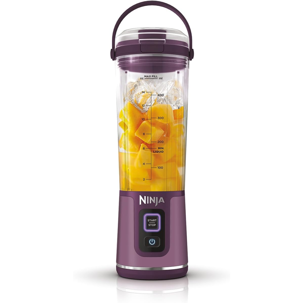 (Purple) Ninja Blast Portable Blender, 530ml, Leakproof Lid