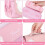 (Pink) Large capacity pencil case pressure release pencil case 14