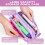 (Pink) Large capacity pencil case pressure release pencil case 11