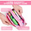 (Pink) Large capacity pencil case pressure release pencil case 15