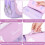 (Purple) Large capacity pencil case pressure release pencil case 10