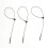 7" 1000 Pcs Black Snap Lock Pin Loop Plastic Tag Fastener Hook Ties 5