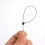 7" 1000 Pcs Black Snap Lock Pin Loop Plastic Tag Fastener Hook Ties 6
