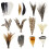Fly Tying Materials Starter Kit 12 Species Fly Tying Feathers Hair 1