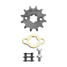428 12T 17mm Motorcycle Front Engine Sprocket Chain Retainer Plate Locker for 50cc 70cc 90cc 110cc 125cc Dirt Pit Bike Mini Bike ATV 4 Wheeler Moped