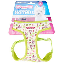 Lime Flowers Comfortable and breathable Dog Harness Medium 44 - 57 cm