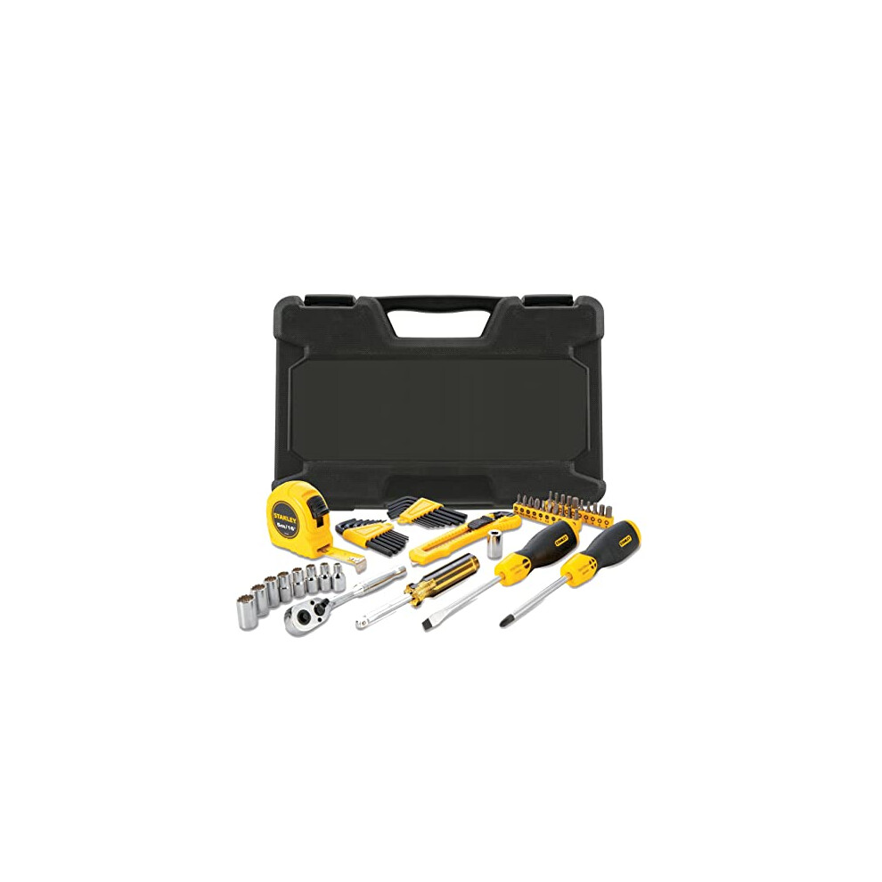 STMT0-74864 Tool Composition â Measure â Screwdriver â Ratchet 1/4 â Cutter â Sockets â Allen Keys â Screwdriver Bit Holder â Comes in