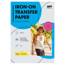 A3 Inkjet Premium T Shirts Transfer Paper for Light and White Fabrics x 10 Sheets PPD-7-10