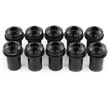 10 Pack M5 16mm Alloy Windscreen Bolts Bolt Kit Windshield Installation Kit Fit for Aftermarket Windshields (Black)
