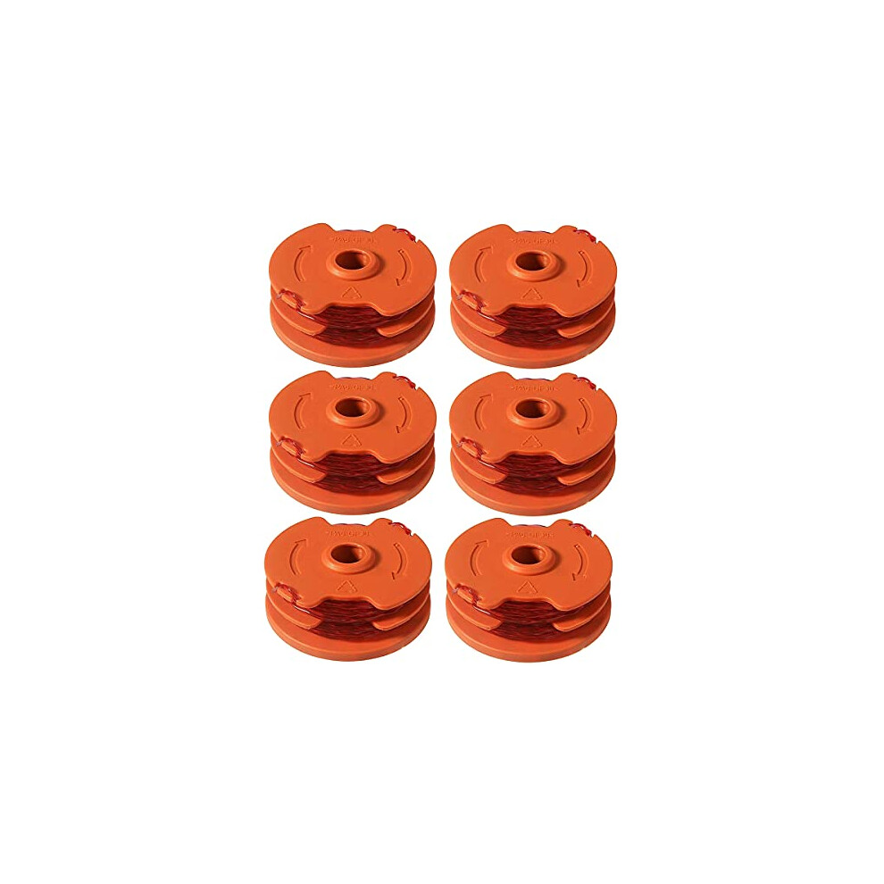 6Pack Strimmer Spool Line WX100 Replacement for McGregor MET6032 MET4530 MET3525 Worx WG119E