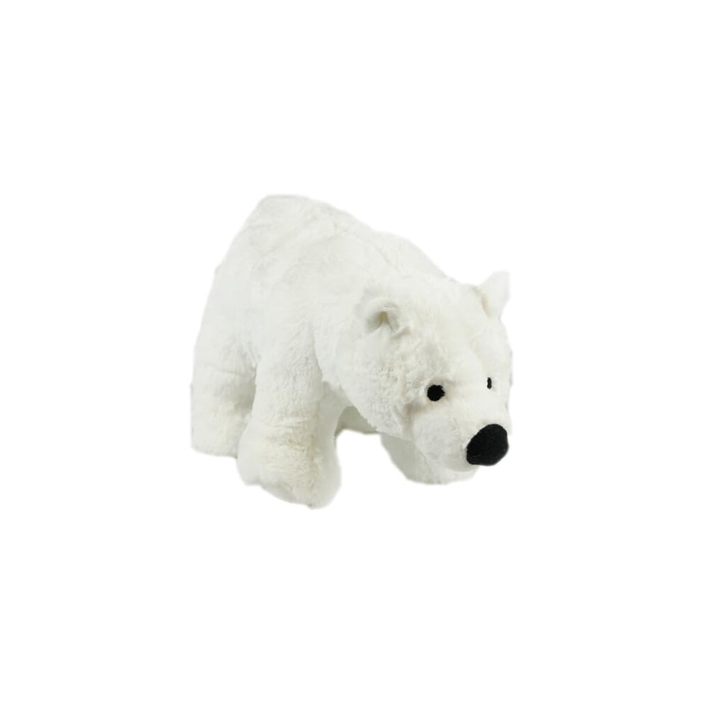 Instincts Snow Mates Perdita Polar Bear, Squeaky Soft Plush Chew Companion Dog Toy -Small