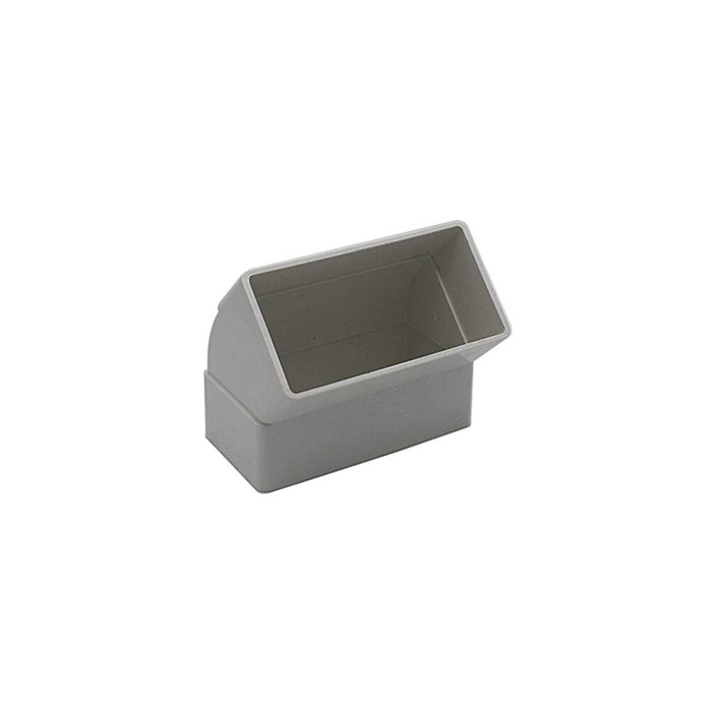 45 Degree Vertical Elbow Bend 110Mm X 54Mm - 4 X 2 Inch Rectangular Plastic Ducting Adaptor 5060272540647