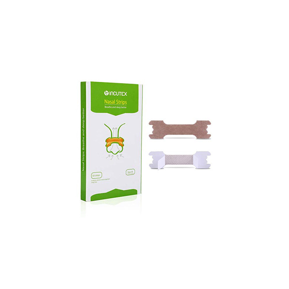 Incutex 50X Snore Stopper Anti Snoring Nasal Strips Stop Snoring Nose Strips, Medium