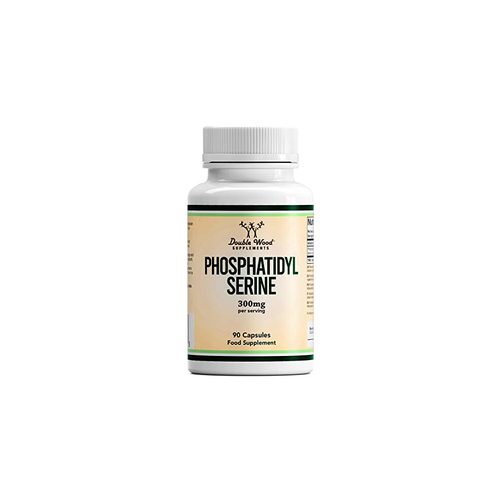 Double Wood Supplements Double Wood Phosphatidylserine Supplement | 90 High Strength Phosphatidylserine Capsules - 300Mg Per Serving | Non-Gmo & Gluten Free