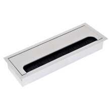 - Rectangular Cable Cover 270x80mm (10,6X 3,14 inch) for Desk/Table, Cable Organizer for Furniture, Matte Anodized Aluminium
