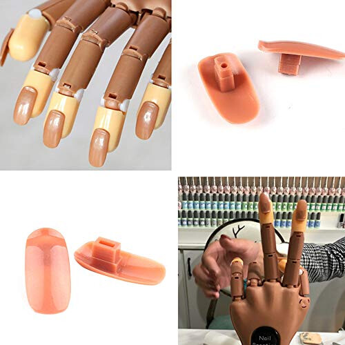 200Pcs Hand Practice Finger Tips Life Size Nail Art Training Hand Practice Learning Model for Training 2