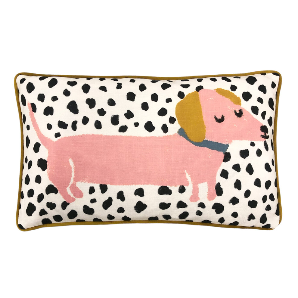 Woofers Sausage Dog Cushion Cover, Polyester, Multi