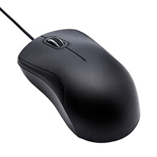 3-Button USB Wired Quiet Mouse – Standard, Black