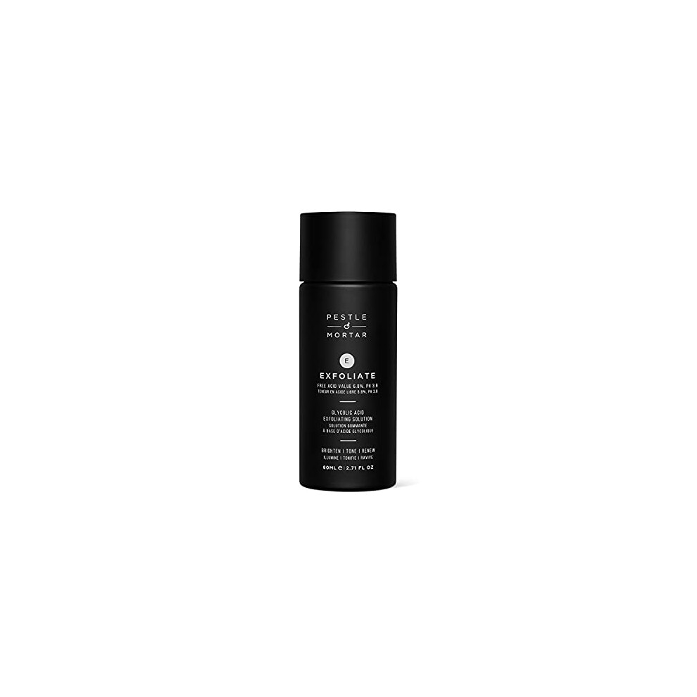 Pestle & Mortar Exfoliate 6.8% Glycolic Acid Facial Toner, With Witch Hazel & Alcohol Free Formulation, Minimizes Pores, Oil Control, For Combination, Oily & Acne