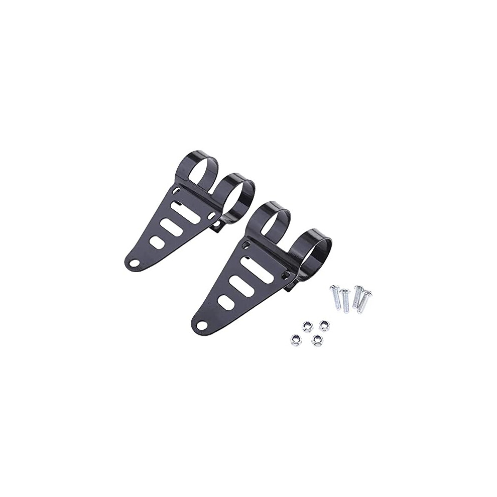 2Pcs Motorcycle Headlight Mount Brackets For Cafe Racers Fork 41-43Mm 703674125283