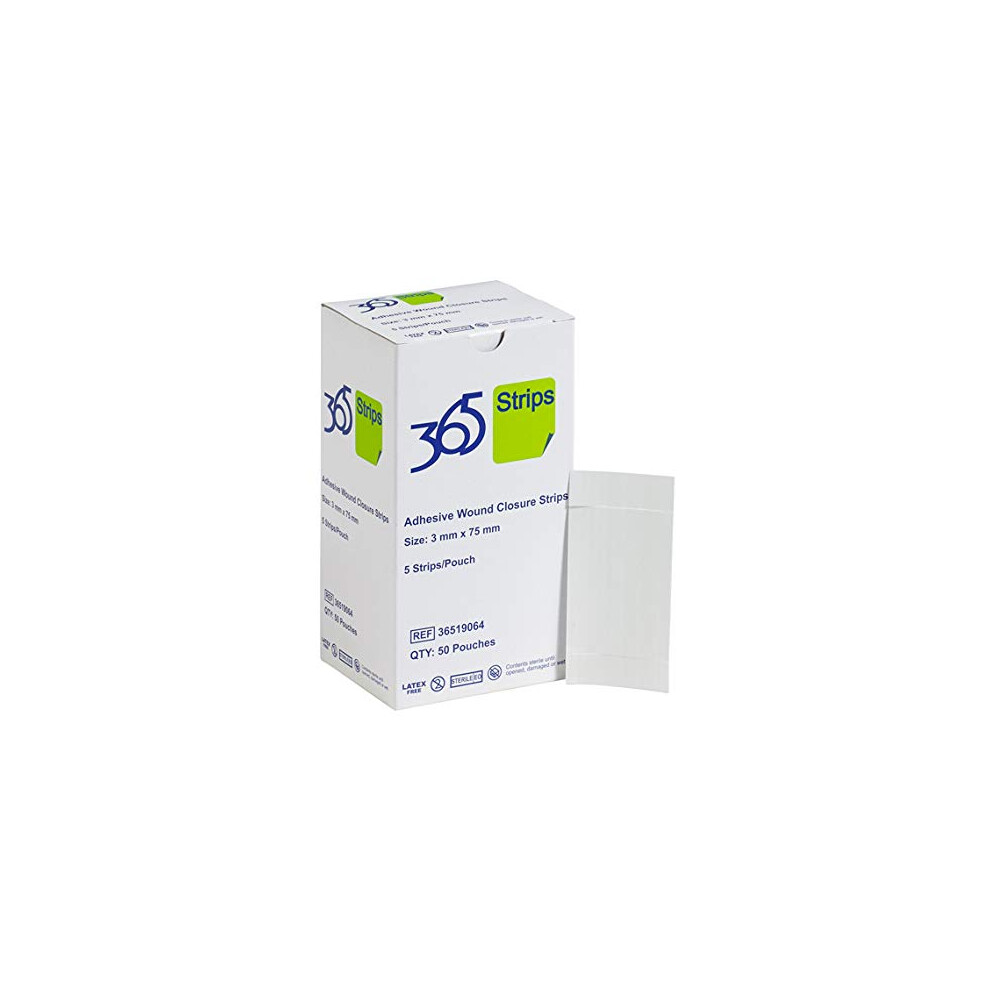 365 Healthcare 365 Adhesive Wound Closure Strips 3 Mm X 75 Mm - Pack Of 50 (Ref 36519064)
