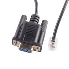USB DB9 RS232 to RJ11 RJ12 Serial Cable for Stepper Motor DM432C DM442 DM556 Leadshine Servo 6FT (DB9 to RJ12 (Without Chip))