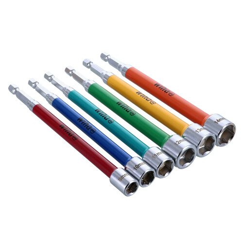 Wiha 6 Piece Color Coded Magnetic Nut Setter Metric Set - 70487 2