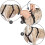 Hunter Escape-proof harness Vario Rapid, S brown, Nylon 2