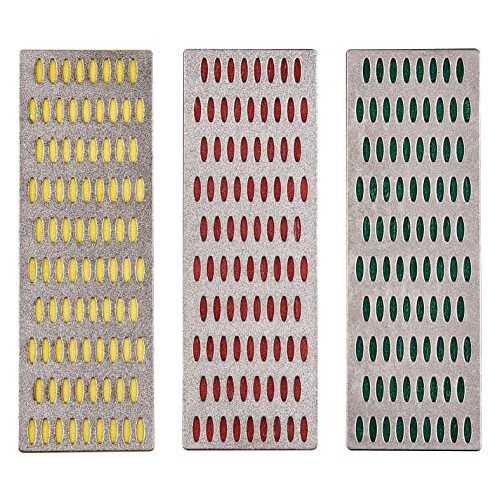 E2500 3-Piece Diamond Stone Sharpening Set – 75cm2 Surface, Coarse, Fine & Extra-Fine, Water-Only 2