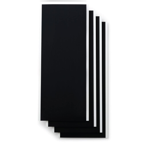 Joy Smart Label Writeable Vinyl Permanent | Black | 33cm (13") | 4 x Self Adhesive Sheets | for use with, 2009443 1