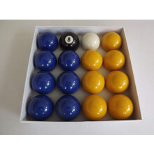 Homegames Pool Table Balls BLUE & YELLOW Pub UK 2" Inch Set