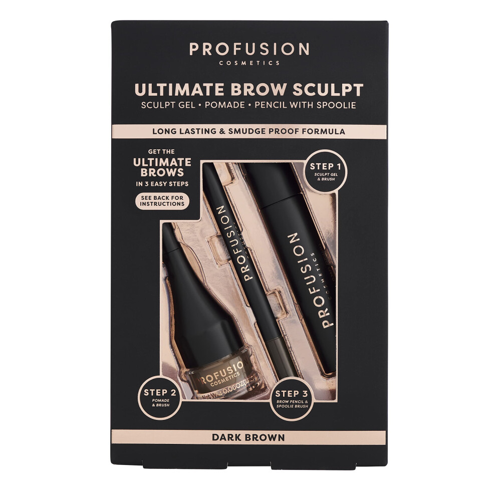 Profusion Cosmetics Ultimate Brow Sculpt - Dark Brown