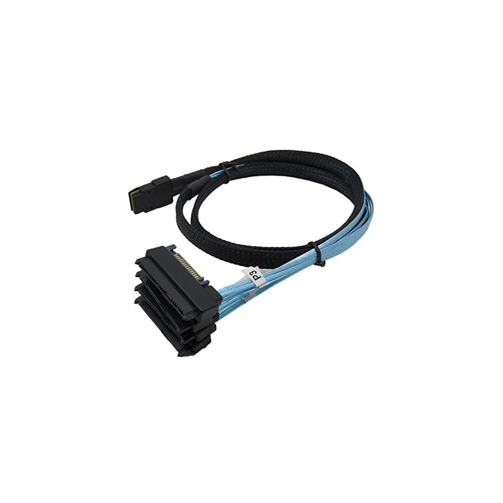 Mini Sas 36 Sff-8087 To (4) Sff-8482 Connectors With Sata Power 1M 701385668488