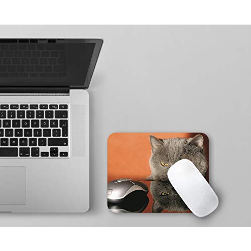 GRUMPY CAT Funny Computer Mouse mat / quality mousepad made of extremely tear-resistant special rubber with a strongly adherent underside for optimal 2