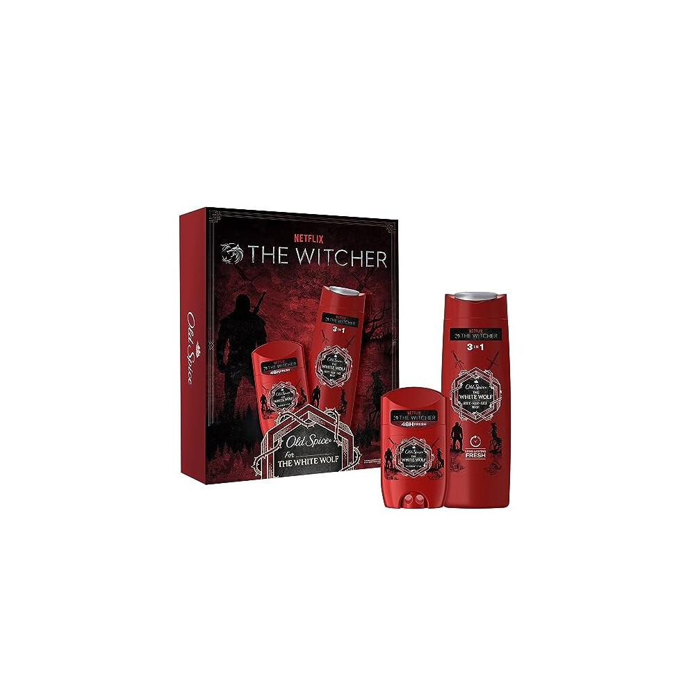 The Witcher Mens Gift Set: Deodorant Stick and Shower Gel Gifts For Men Under Ten Pounds, Stocking Fillers, Christmas Giftset for Him, Dad, Teenage