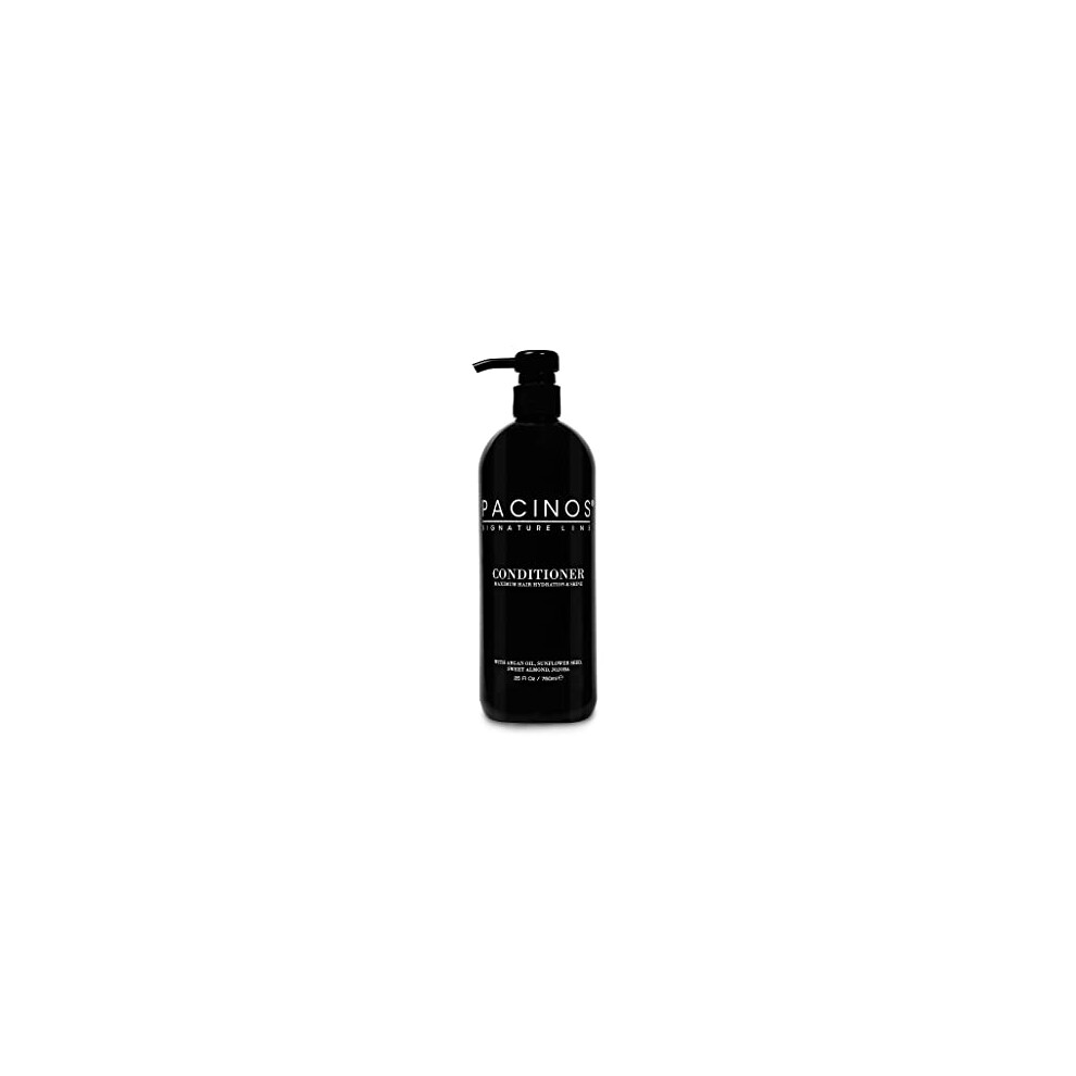 Pacinos Conditioner - Moisturize & Control Frizz - Water Based Formula - Argan Oil, Sunflower Seed, Sweet Almond & Jojoba Essential Oil