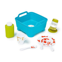 Joseph Joseph Wash & Scrub | Washing Up Set For Children Aged 3+ | Includes Colour-Changing Cutlery and Crockery For Realistic Play!