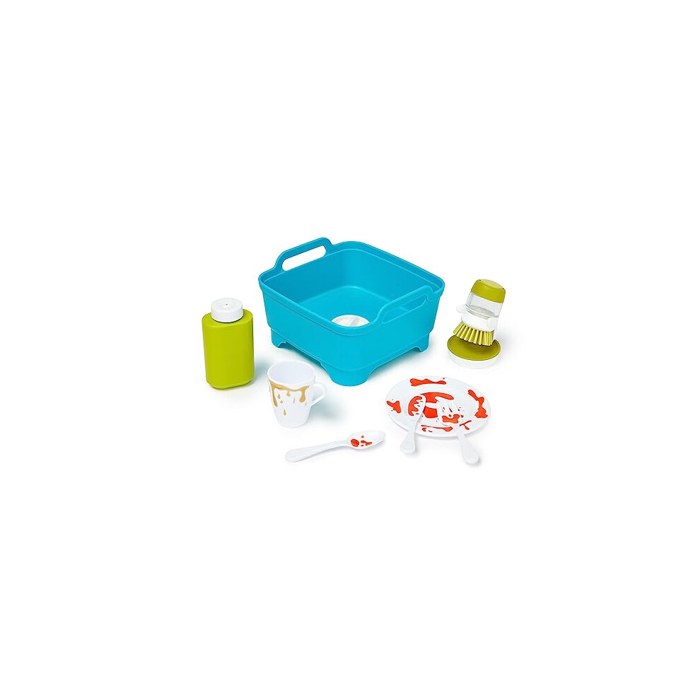 Joseph Joseph Wash & Scrub | Washing Up Set For Children Aged 3+ | Includes Colour-Changing Cutlery and Crockery For Realistic Play!