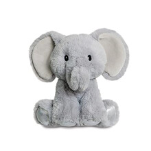 AURORA, 61410, Glitzy Tots Elephant, 6In, Soft Toy, Grey and Silver - Plush Soft Toy