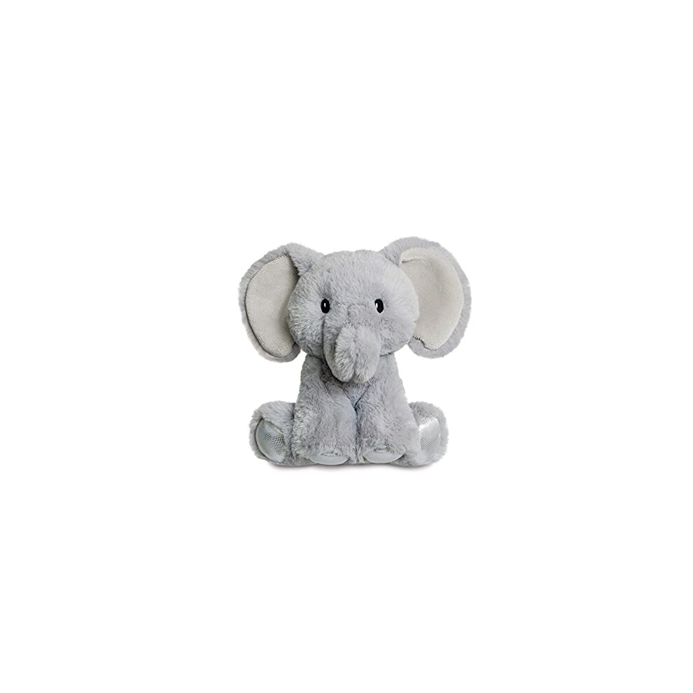 AURORA, 61410, Glitzy Tots Elephant, 6In, Soft Toy, Grey and Silver