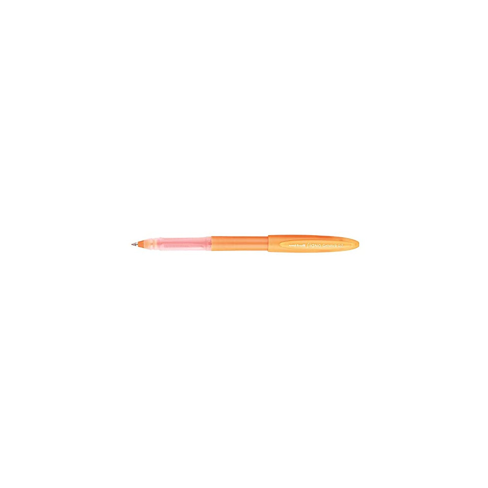 Signo Gelstick UM-170 Gel Ink Roller Ball Pens - Fluorescent Orange - Box of 12