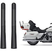 Motorcycle Carbon Fiber Antenna Mast Motorcycle Radio Antenna Replacement 2-Pack Compatible with Harley Davidson Motorcycle 1989-2019 Touring Electra